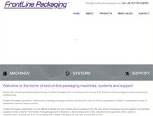 Tablet Screenshot of frontlinepackaging.com